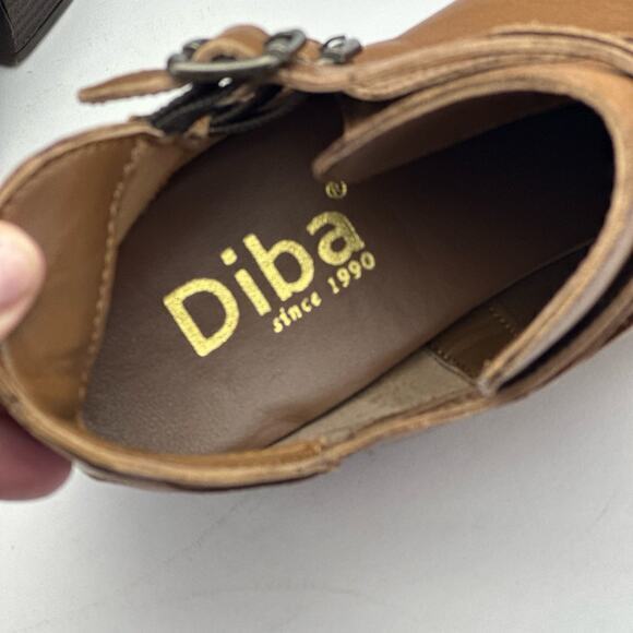 Diba brown leather bootie size 7.5 style Love Bug - Picture 5 of 6